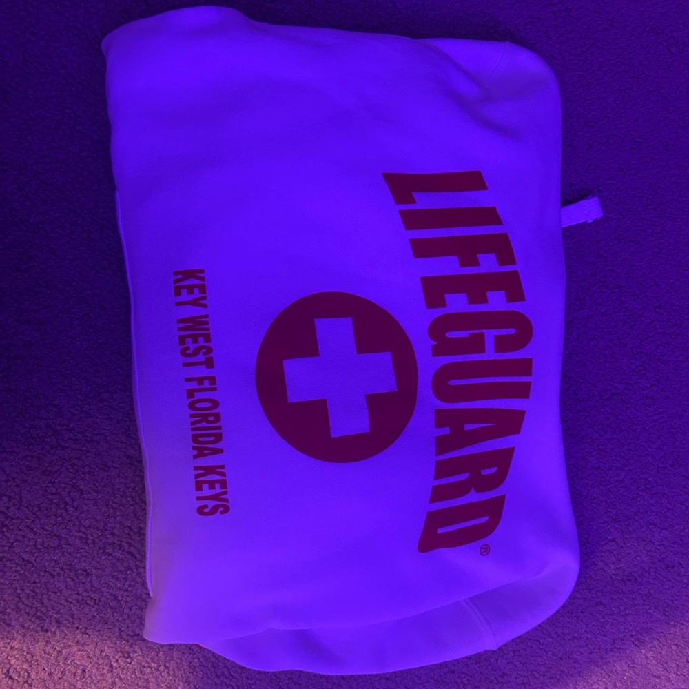 White Lifeguard Hoodie